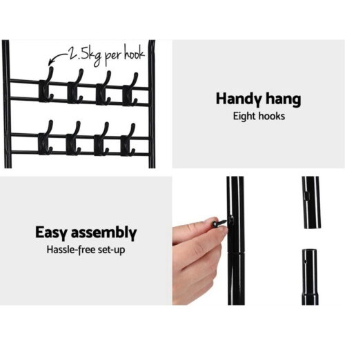 Artiss Clothes Rack Airer Coat Stand 179cm Hanger Rail Closet - Image 6