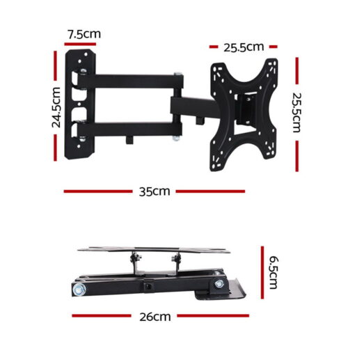 Artiss TV Wall Mount Bracket for 17"-42" LED LCD TVs Full Motion Strong Arms - Image 2