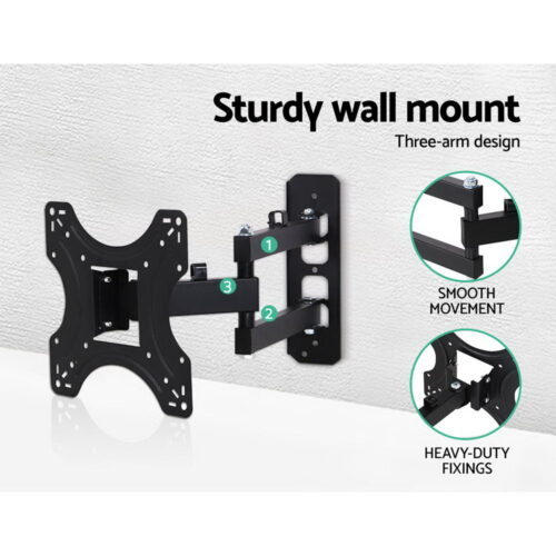 Artiss TV Wall Mount Bracket for 17"-42" LED LCD TVs Full Motion Strong Arms - Image 5