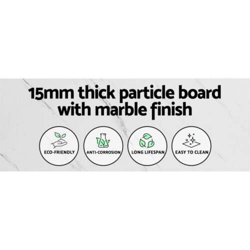 Artiss Console Table Marble Effect Frenisha - Image 5