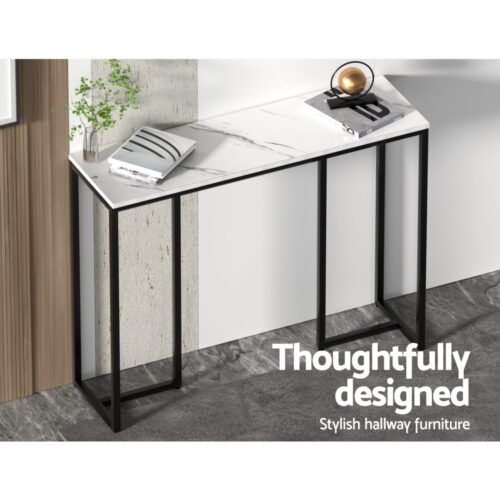 Artiss Console Table Marble Effect Frenisha - Image 7