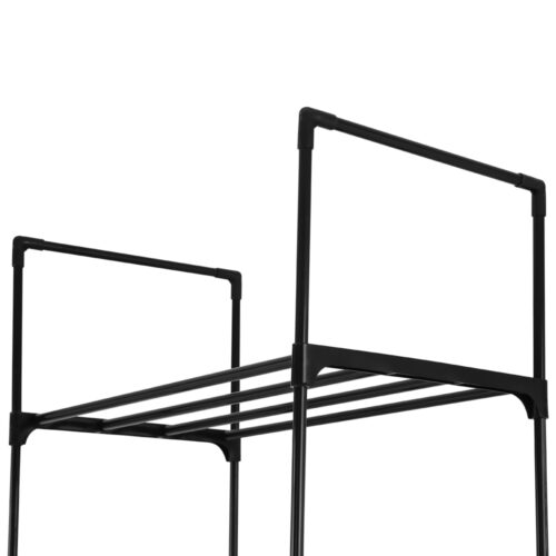 Artiss Shoe Rack DIY Stackable 10-tier Black Dunn - Image 5