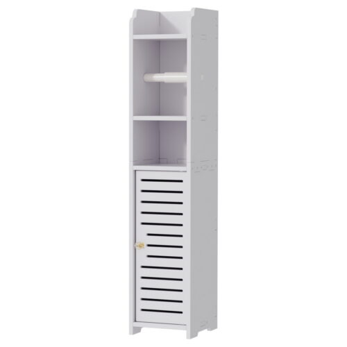 Artiss Bathroom Cabinet Toilet Roll Holder Tissue Organizer 3 Tier Floor Cabinet - Image 3