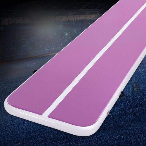 Everfit 4M Air Track Gymnastics Tumbling Exercise Cheerleading Mat Inflatable Purple - Image 7