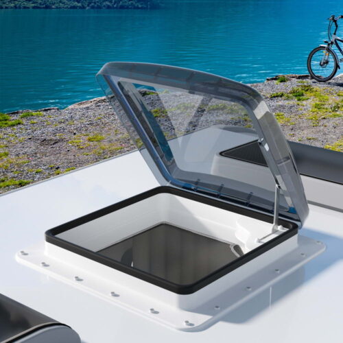 Weisshorn Caravan Roof Vent Air Exhaust Hatch RV Motorhome Camper White - Image 8