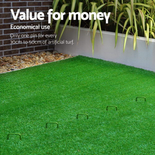 Prime Turf Artificial Grass 50pcs Synthetic Pins Fake Lawn Turf Weed Mat Pegs Joining Tape - Image 4