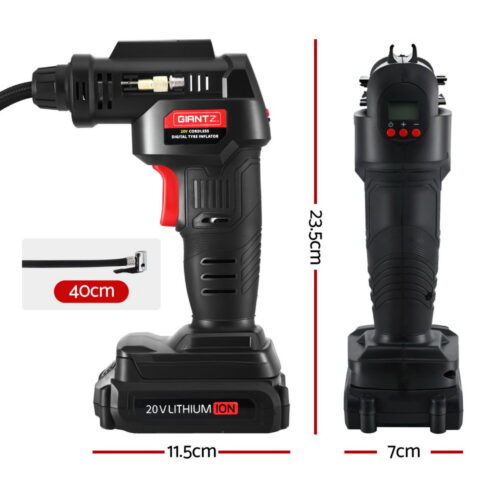 Giantz 20V Air Compressor 120PSI Electric Portable Air Inflator LED Light - Image 2