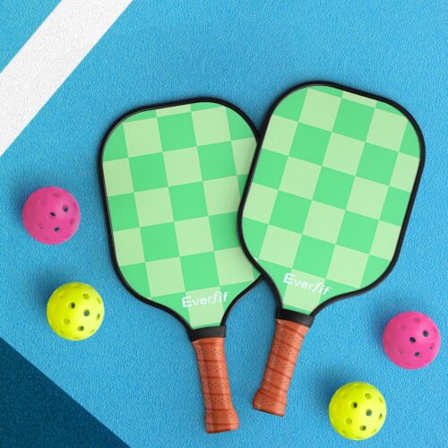 Everfit Pickleball Paddle Set Fiberglass with Balls Bag Tournament Kit 2PCS Pickle Balls Rackets - Image 7