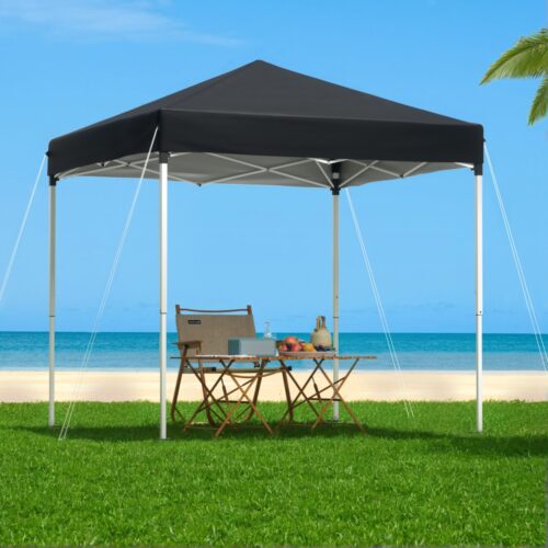 Instahut Gazebo 2x2m Outdoor Patio Garden Marquee Shade Black - Image 7