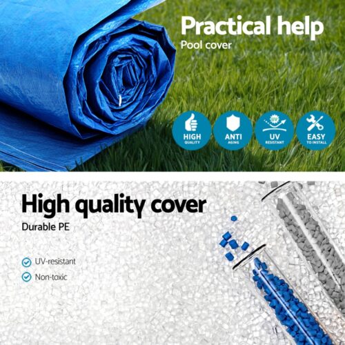Bestway Pool Cover 264x174cm Rectangle Swimming Pool PE Shelter Fits 259x170cm Pools - Image 6