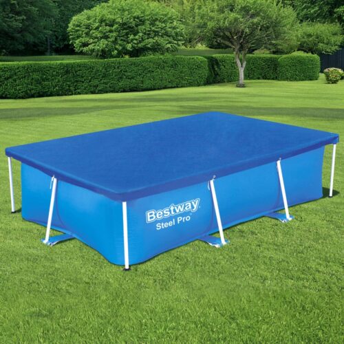 Bestway Pool Cover 264x174cm Rectangle Swimming Pool PE Shelter Fits 259x170cm Pools - Image 7