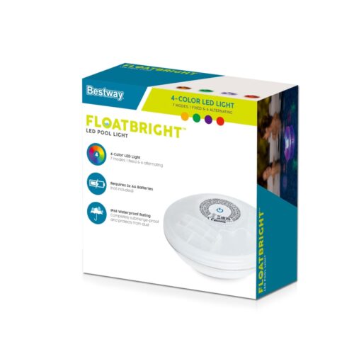 Bestway Pool Float Lamp LED Lights 7 Modes Multi Color Lamps For Pools - Image 3