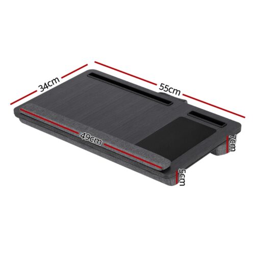 Artiss Lap Desk Laptop DeskS Portable w/ Wrist-rest Phone Slot Mouse Pad 55CM - Image 2