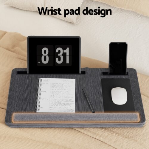 Artiss Lap Desk Laptop DeskS Portable w/ Wrist-rest Phone Slot Mouse Pad 55CM - Image 5