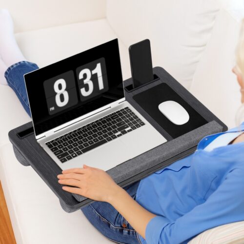 Artiss Lap Desk Laptop DeskS Portable w/ Wrist-rest Phone Slot Mouse Pad 55CM - Image 7