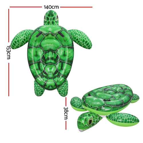 Bestway Float Turtle Rider Inflatable Ride On Floating Pool Lounger 153x140CM - Image 2