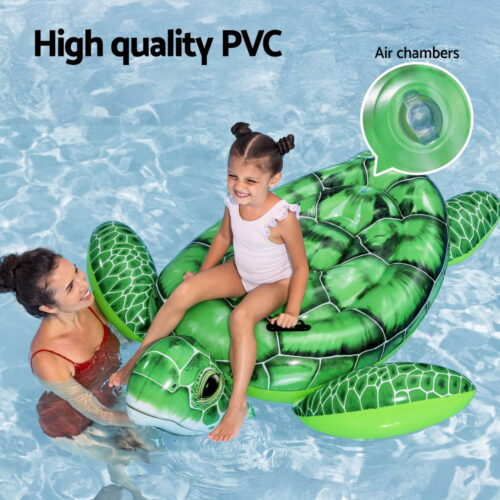 Bestway Float Turtle Rider Inflatable Ride On Floating Pool Lounger 153x140CM - Image 4