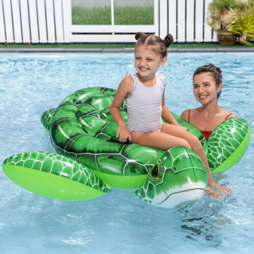 Bestway Float Turtle Rider Inflatable Ride On Floating Pool Lounger 153x140CM - Image 7