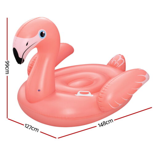 Bestway Flamingo Float Rider Inflatable Ride On Floating Pool Lounger 148x127CM - Image 2