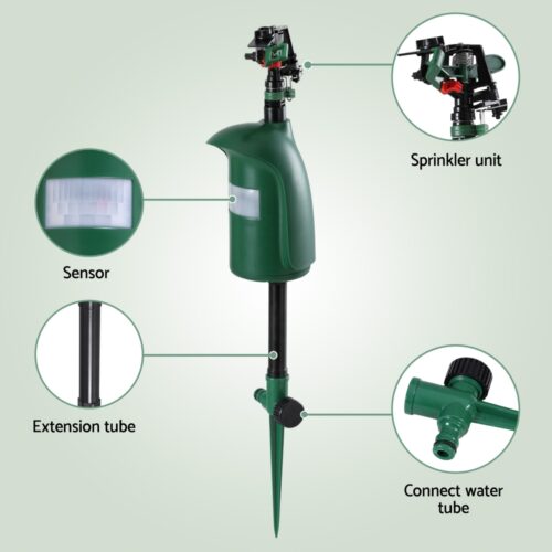 Gardeon Snake Repeller Outdoor Water Sprinkler Animal Deterrent - Image 4