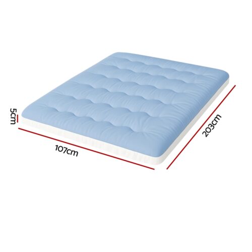 Giselle 5cm Mattress Topper Pillowtop toppers Double-Sided King Single - Image 2