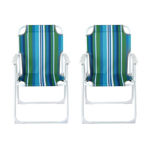 Gardeon Outdoor Chairs Folding Camping Chair Steel Portable Patio Furniture - Image 3