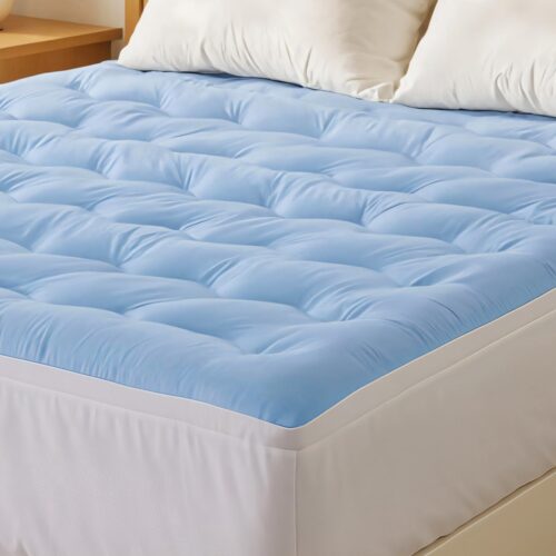 Giselle 5cm Mattress Topper Pillowtop toppers Double-Sided Queen - Image 7