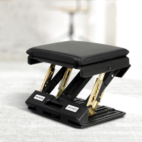 Artiss Foot Rest Stool Office Under Desk Fold Footrest Massage Cushion Pad Black - Image 7