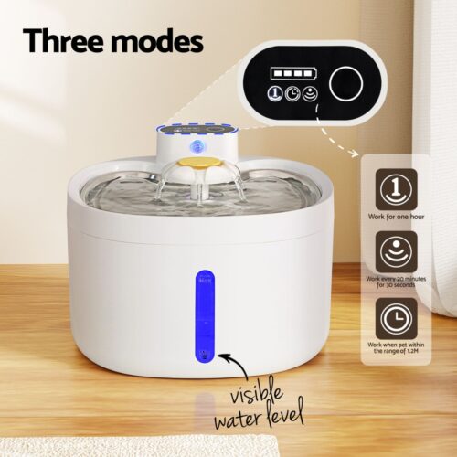 i.Pet Pet Water Fountain Feeder Dispenser Filter Dog Cat Drinking Automatic 2.6L - Image 4