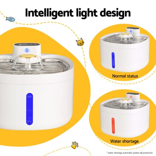 i.Pet Pet Water Fountain Feeder Dispenser Filter Dog Cat Drinking Automatic 2.6L - Image 5