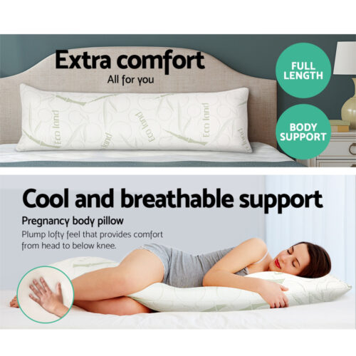 Giselle Bedding Body Support Pillow Bamboo Cover - Image 3
