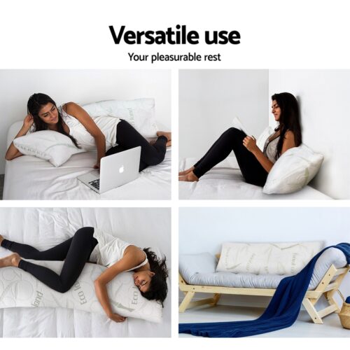 Giselle Bedding Body Support Pillow Bamboo Cover - Image 4