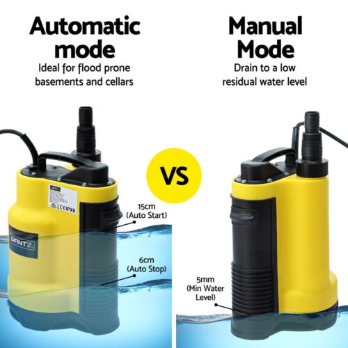 Giantz Garden Water Submersible Pump 400W Dirty Bore Sewerage Tank Well Steel - Image 5
