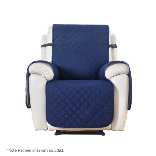 Artiss Recliner Chair Cover 100% Water Resistant Navy - Image 3