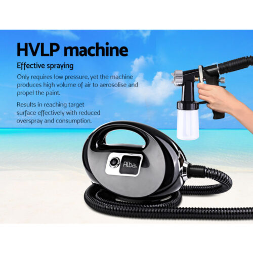 Professional Spray Tan Machine Sunless Tanning Gun Kit HVLP System Black - Image 4