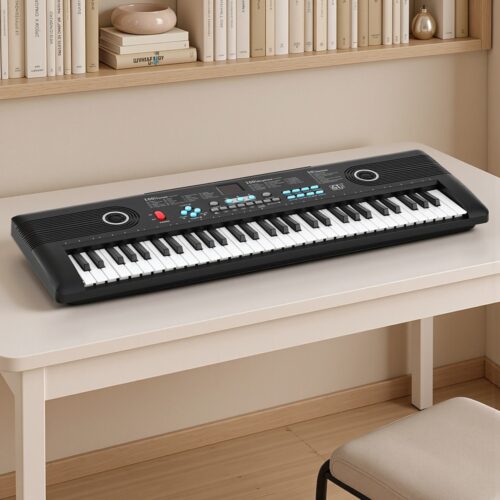 Alpha 61-Key Digital Piano Keyboard Electric Kids Gift Black - Image 7