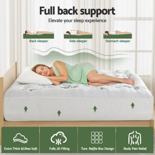 Giselle Mattress Topper 5cm Pillowtop toppers Bamboo King - Image 4