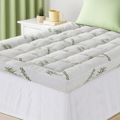 Giselle Mattress Topper 11cm Pillowtop toppers Bamboo Single - Image 7