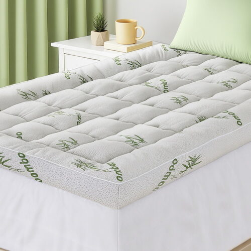Giselle Mattress Topper 11cm Pillowtop toppers Bamboo King Single - Image 7
