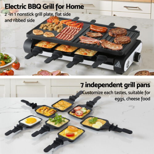 Grillz 1400W Electric BBQ Grill w/ 7 Cooking Pans - Image 4