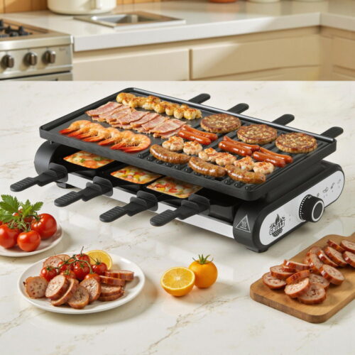 Grillz 1400W Electric BBQ Grill w/ 7 Cooking Pans - Image 7