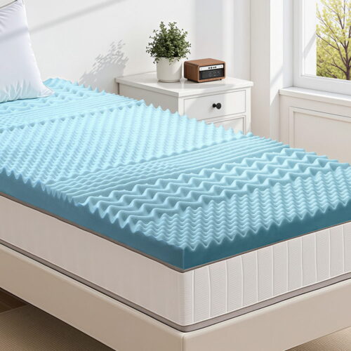 Giselle Bedding 5cm Memory Foam Mattress Topper 7-Zone King Single - Image 7