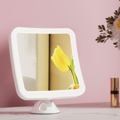 Embellir Makeup Mirror 10X Magnification LED Light Adjustable Rotation Cordless Suction Cup - Image 7