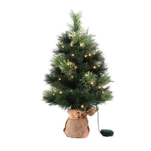 Jingle Jollys Christmas Tree 60CM Mini Tabletop 8 Light Modes Timer Xmas Tree - Image 3