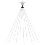 Jingle Jollys 2.5M Christmas Lights Waterfall String Light 300 LED Star Topper