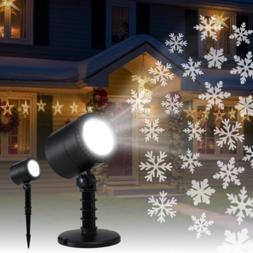 Jingle Jollys Christmas Lights Laser Light Snowflake Projector Indoor Outdoor - Image 7