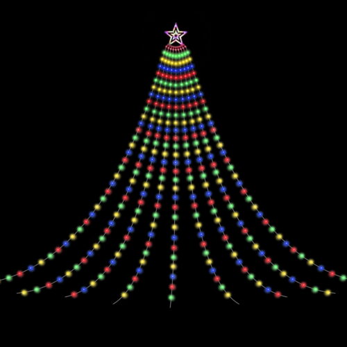 Jingle Jollys 3.8M Christmas Lights Waterfall String Light 340 LED - Image 3
