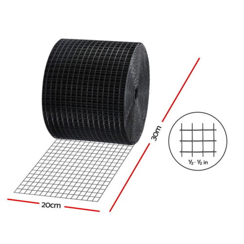 Gardeon 20cm x 30M Solar Panel Bird Guard Mesh Critter Guard Roll Kit with Rust-Proof PVC Coating - Image 2