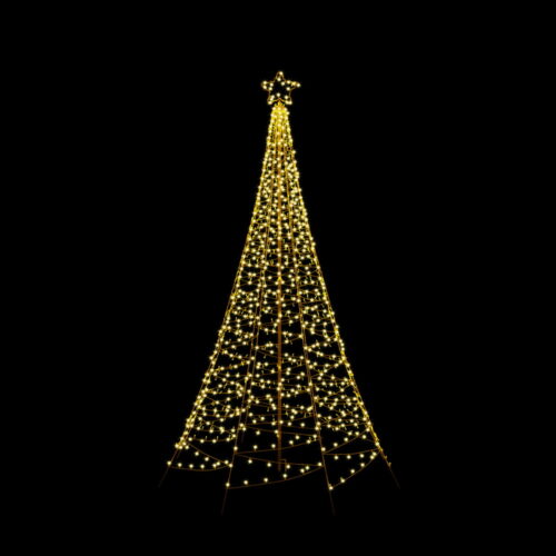Jingle Jollys Solar Christmas Tree 2.1m 320 LED Net Lights Xmas Trees Decoration - Image 3