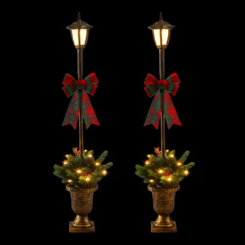 Jingle Jollys Christmas Lights 125cm Lamp Post 50 LED Fairy Light Decorations - Image 3